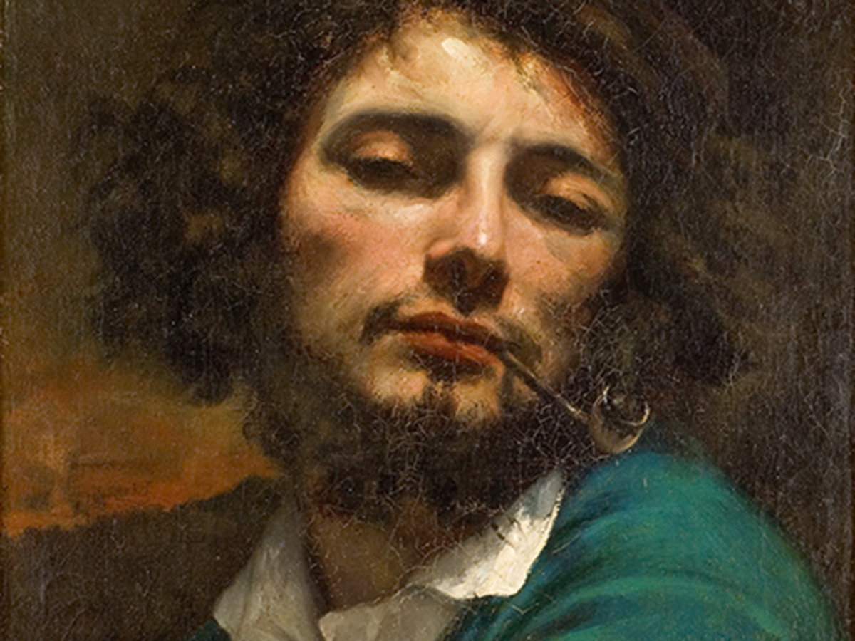 Gustave Courbet, L‘Homme à la pipe, um 1849  Öl auf Leinwand, 45,8 × 37,8 cm © Musée Fabre de Montpellier Méditerranée Métropole / Foto Frédéric Jaulmes